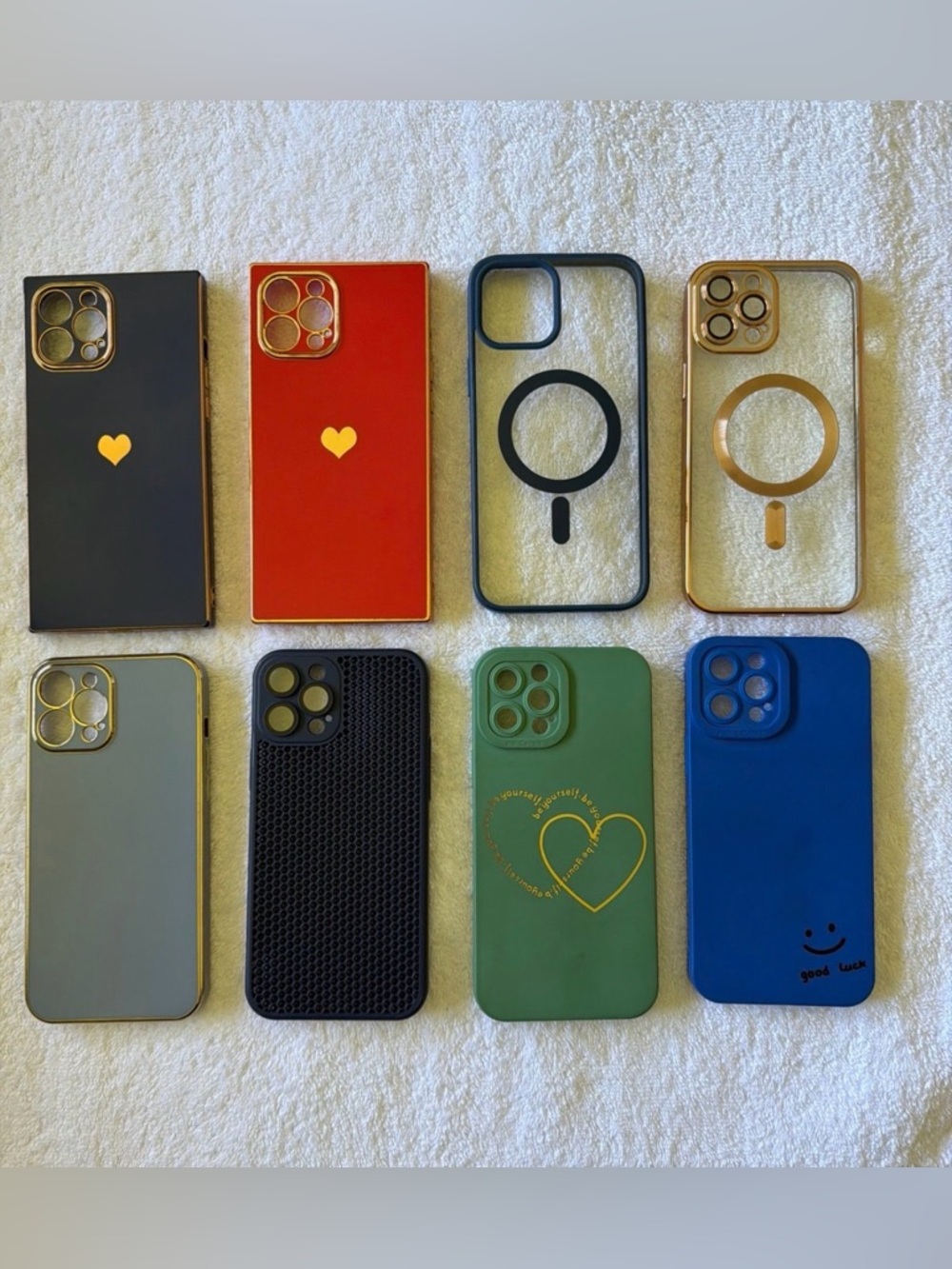 Slim Protective Phone Case in Black, Red, Green, Blue, Gold, Gray